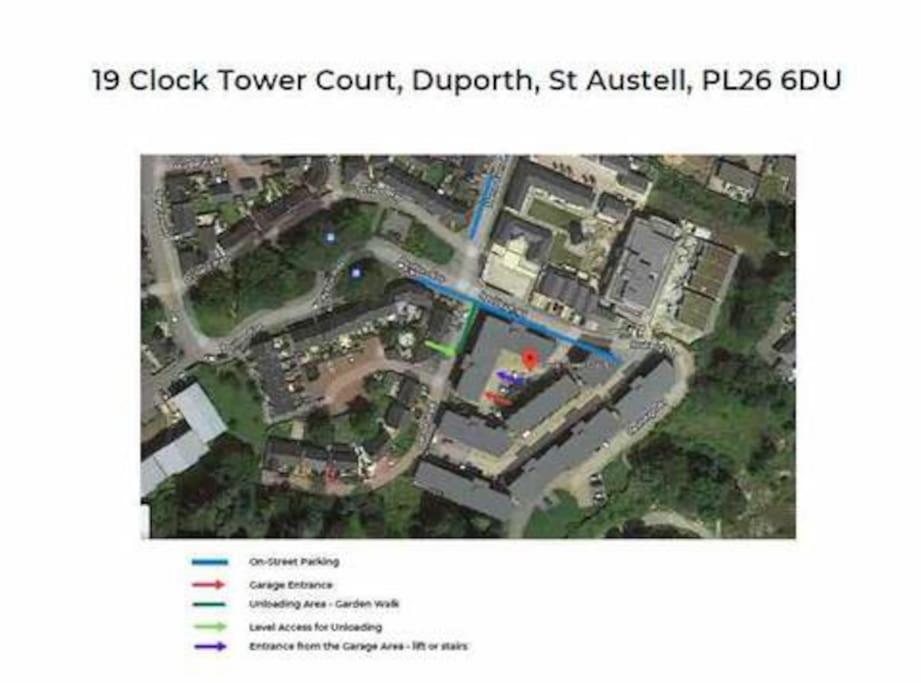 Stunning Apartment, Balconies, Private Beach, Coast Path Charlestown (Cornwall) Eksteriør bilde