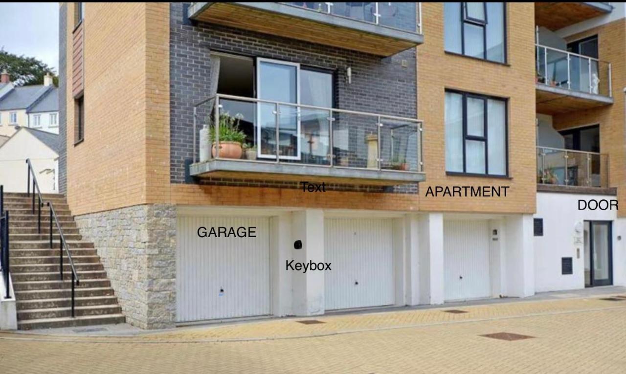 Stunning Apartment, Balconies, Private Beach, Coast Path Charlestown (Cornwall) Eksteriør bilde